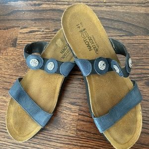 Naot size 10 navy blue Michelle  sandals.